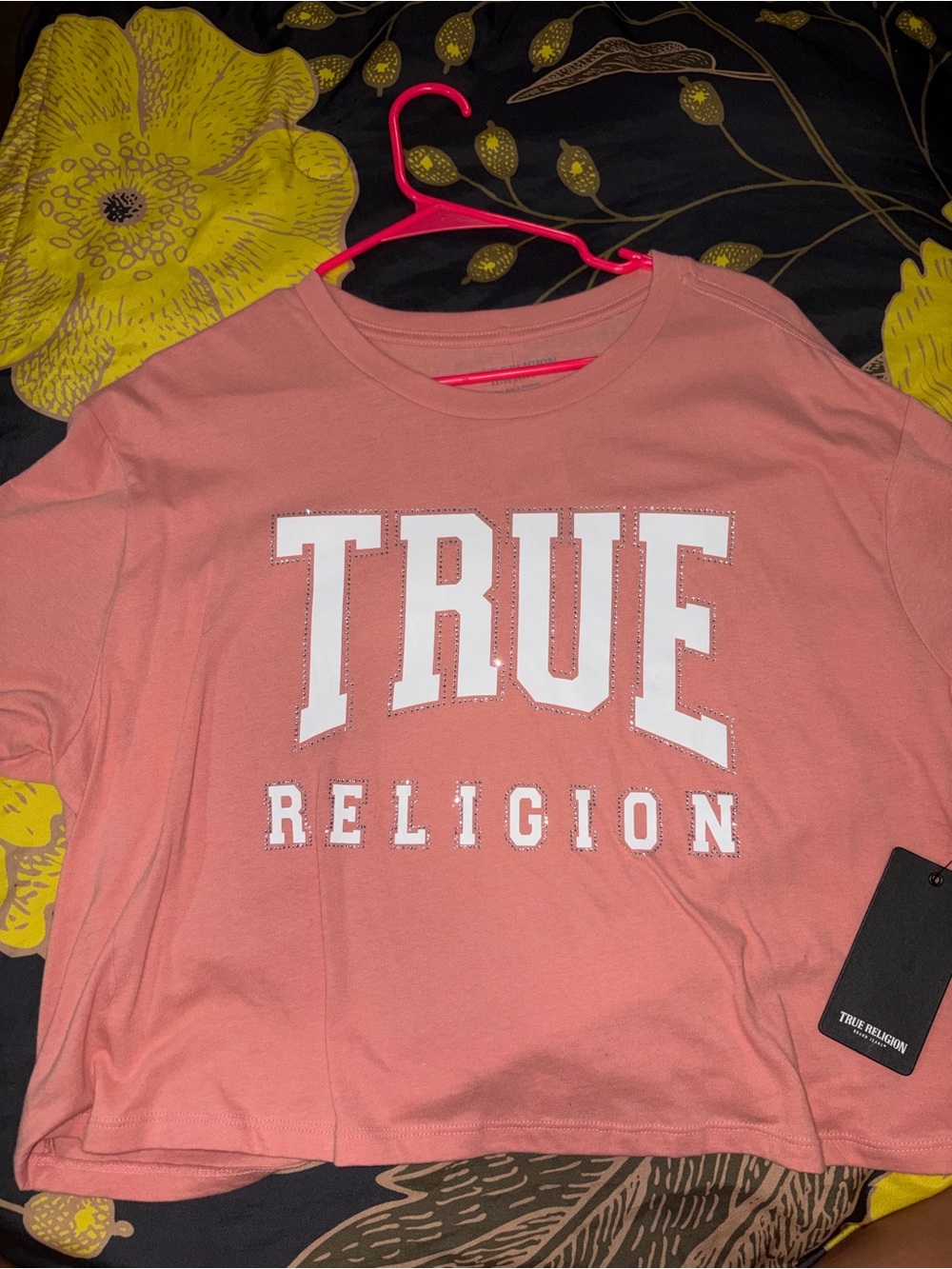 True Religion Coral Logo Tee